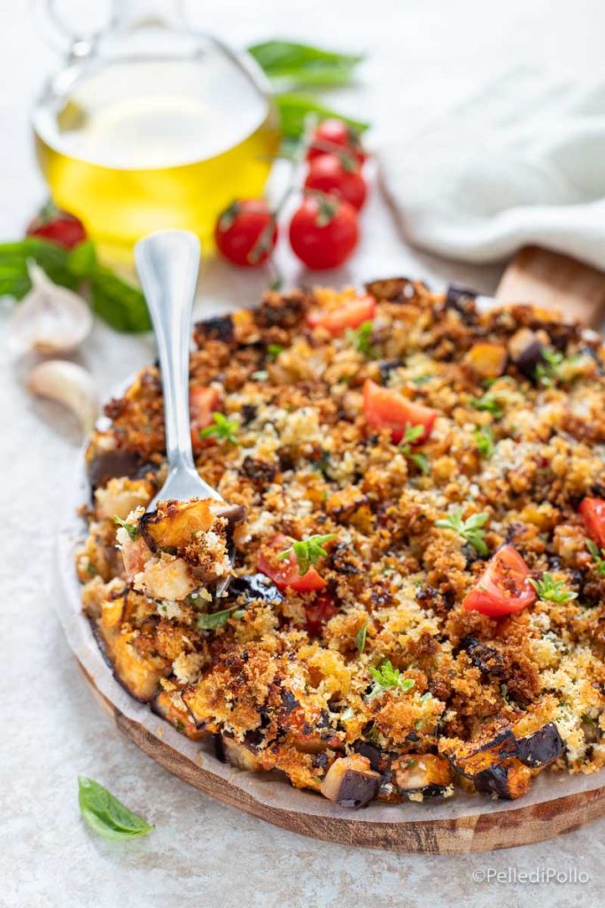 aubergines gratinées à la tomate