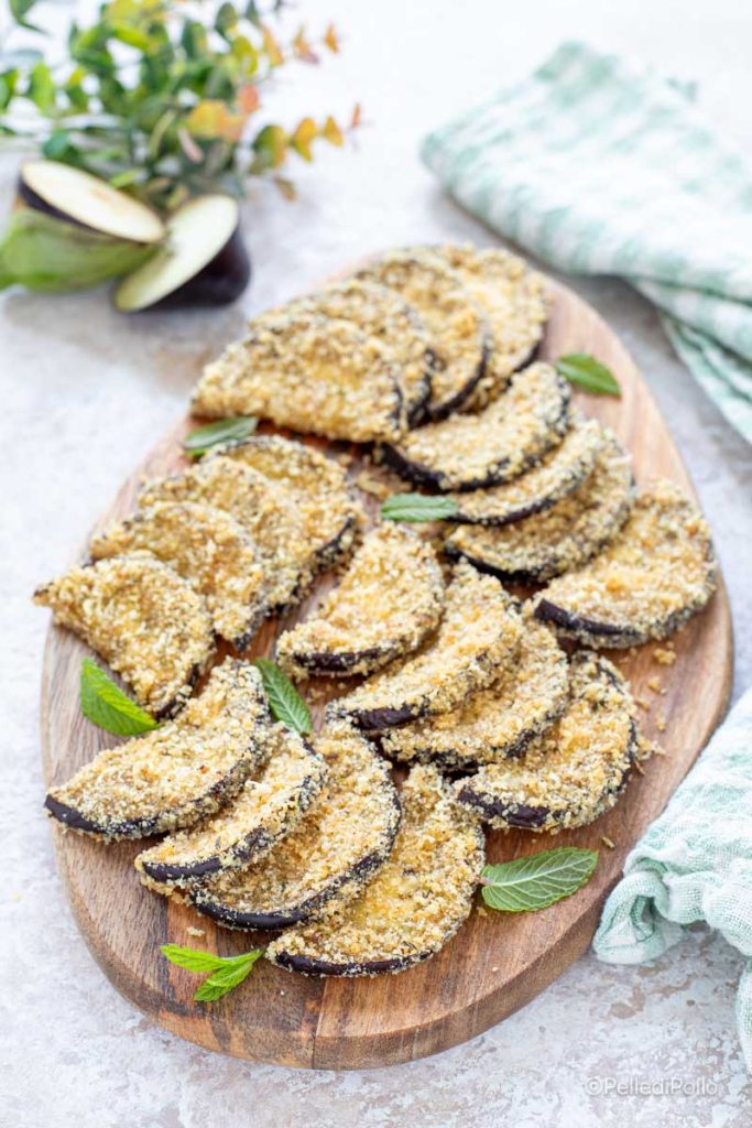 quartiers d'aubergines gratinées