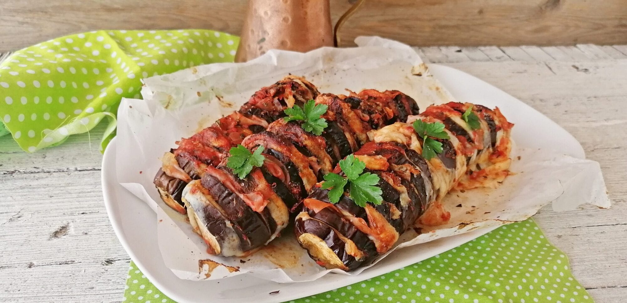 AUBERGINES À L’HARMONICA AUSSI AVEC FRITEUSE À AIR