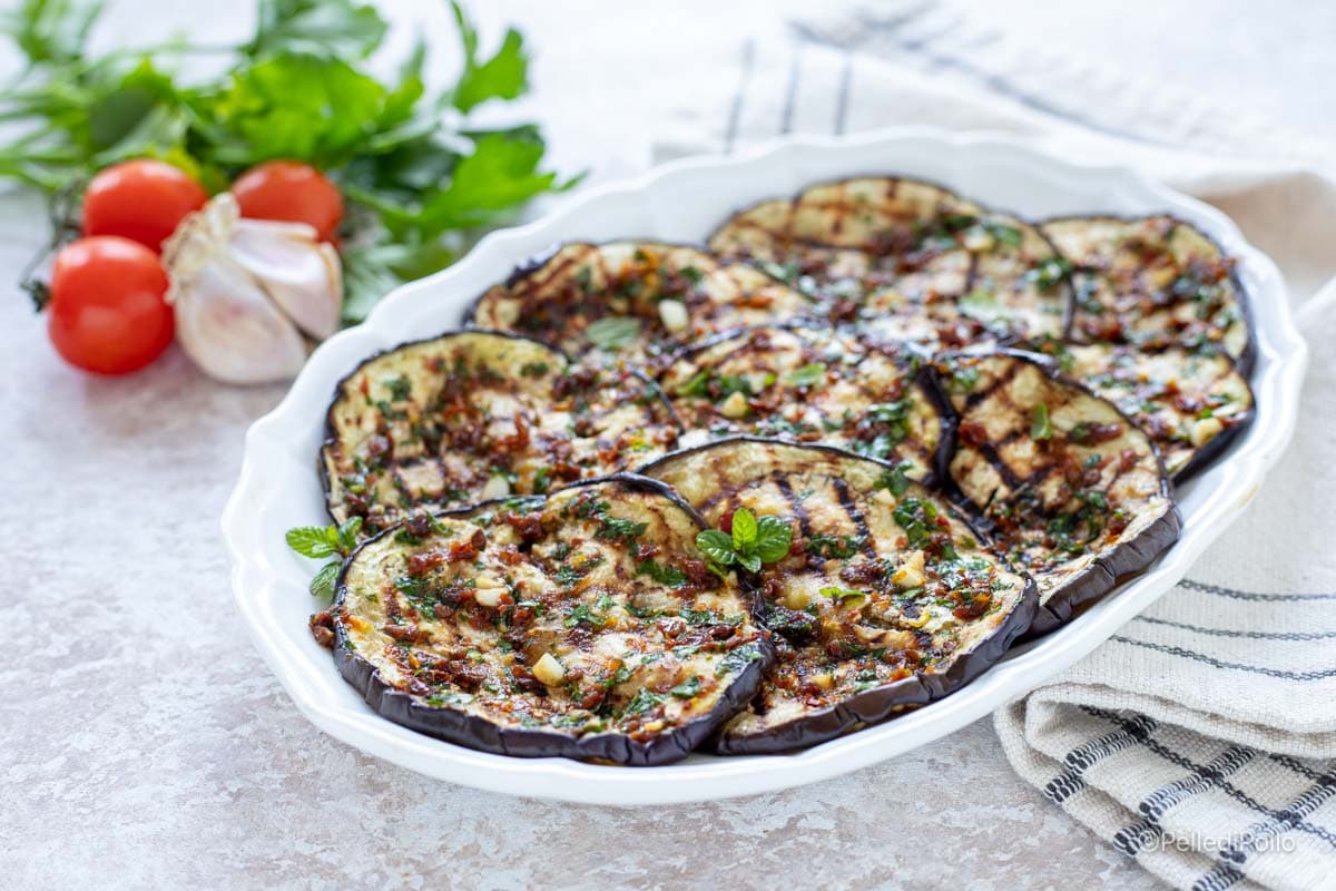 Aubergines grillées savoureuses