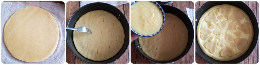 tarte au cacao avec ricotta et pommes