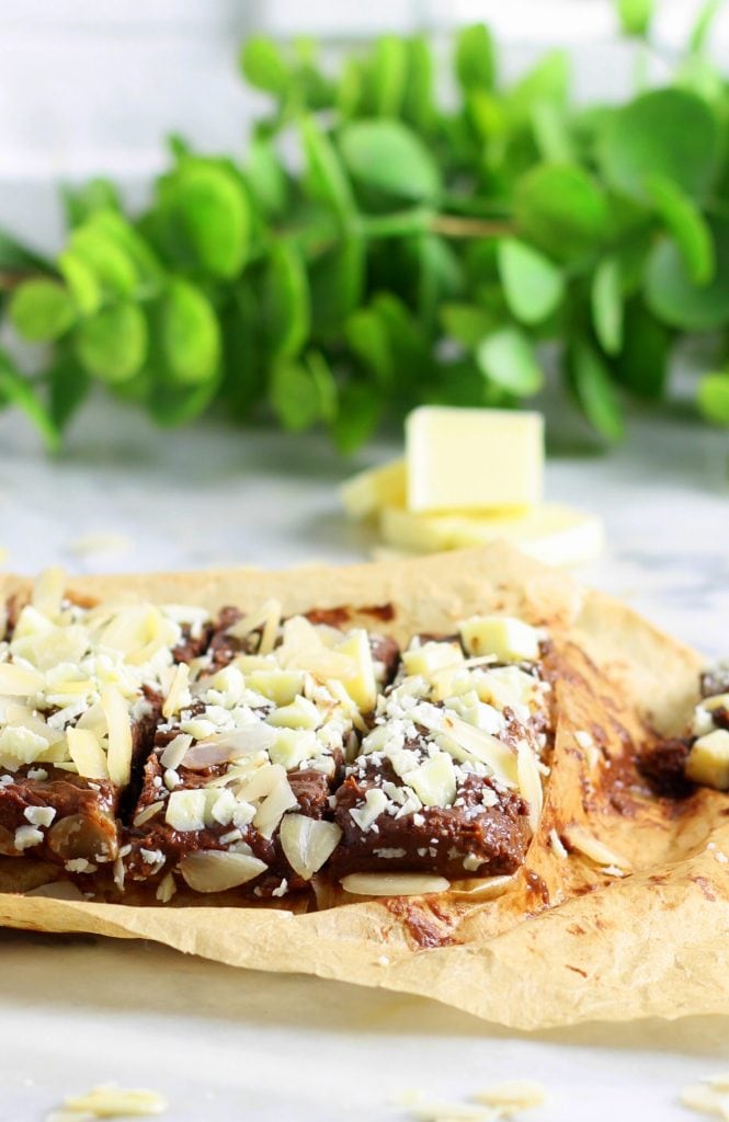 Barres de banane et chocolat noir