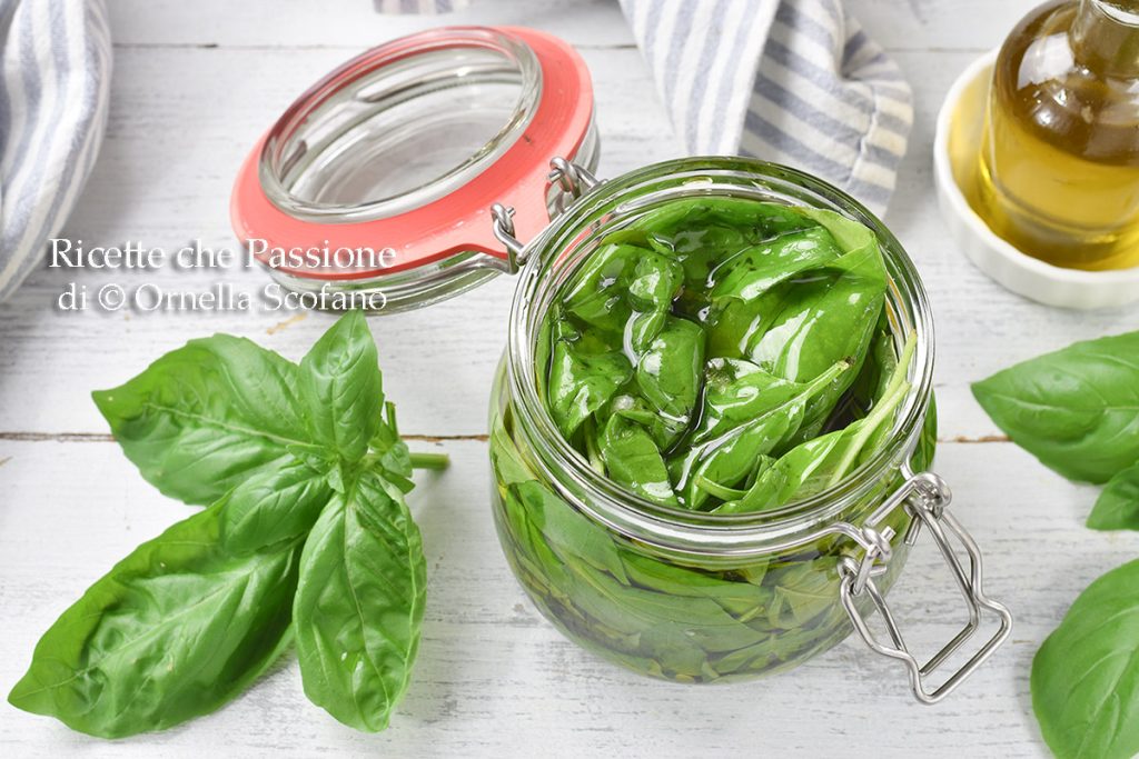 recette basilic sous huile