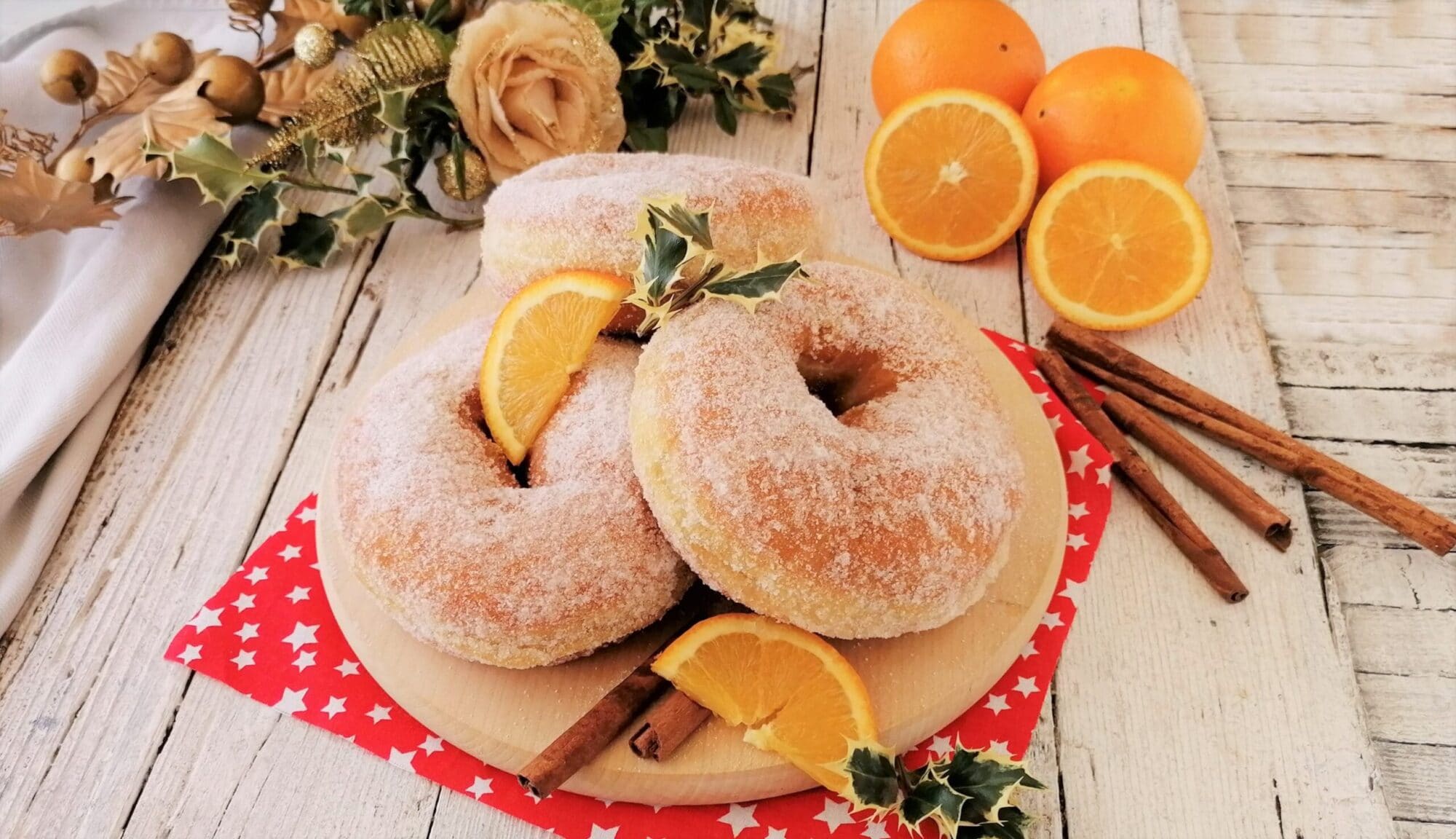 BEIGNETS DE NOËL ORANGE ET CANNELLE MOELLEUX ET PARFUMÉS
