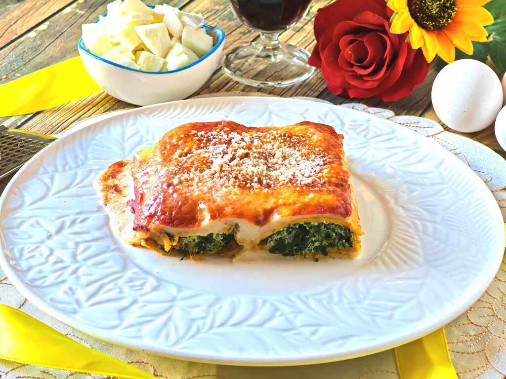 Crêpes à la ricotta et aux épinards