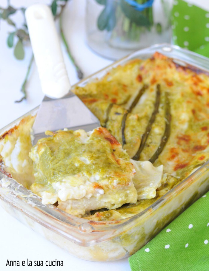 Lasagnes crémeuses ondulées aux asperges et capocollo