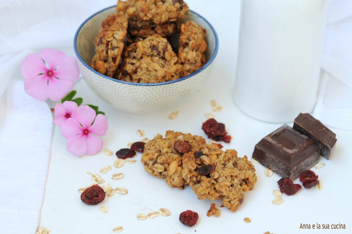 Biscuits aux flocons d’avoine et fruits secs