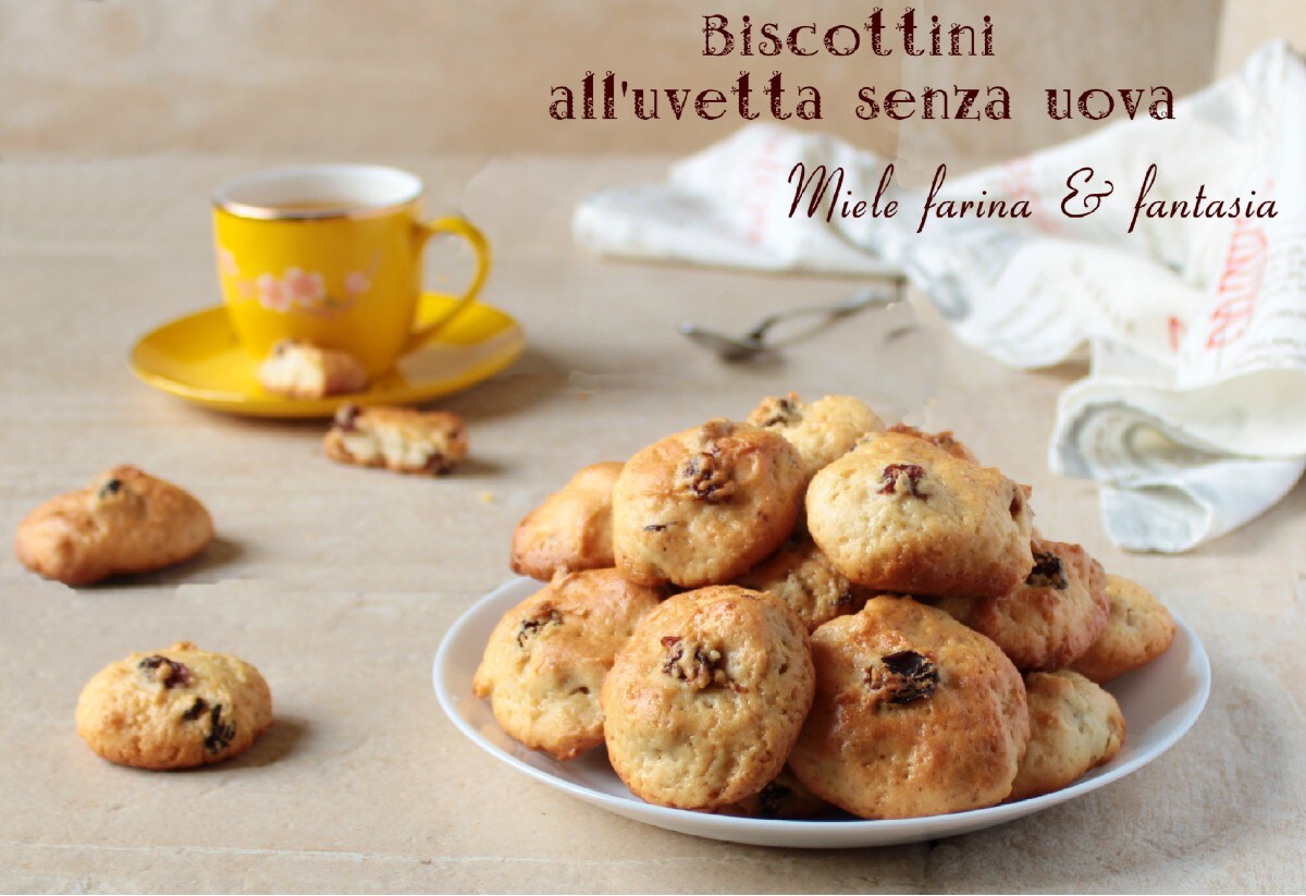 Biscuits aux raisins sans œufs