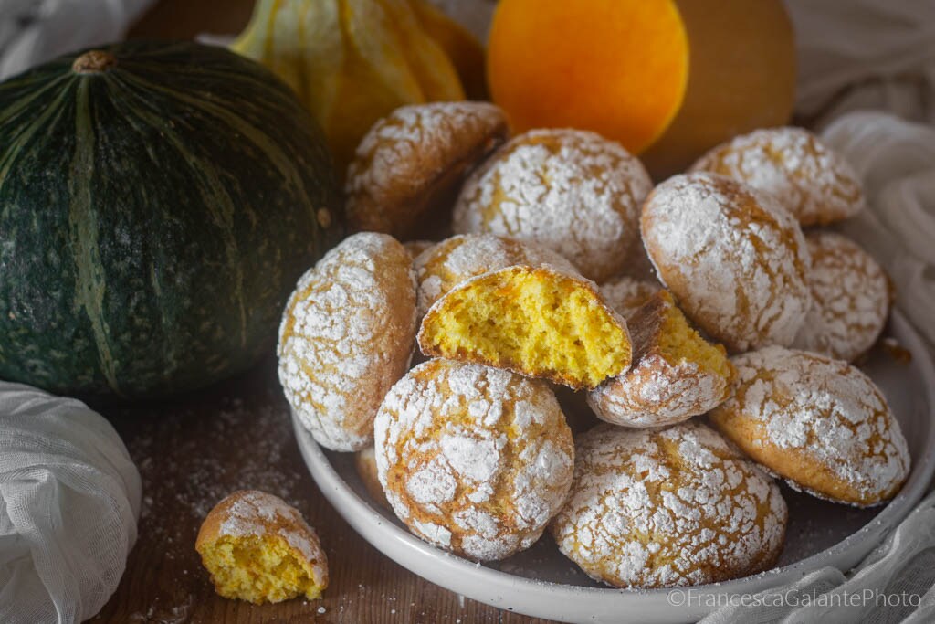 Biscuits à la citrouille moelleux craquelés