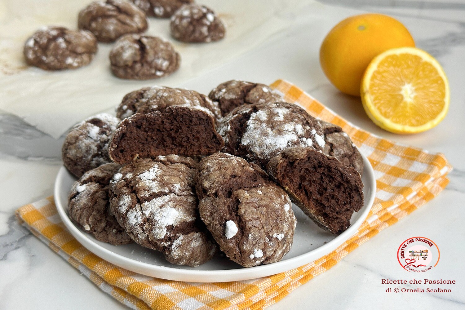 Biscuits moelleux chocolat et orange – sans œufs et sans lait