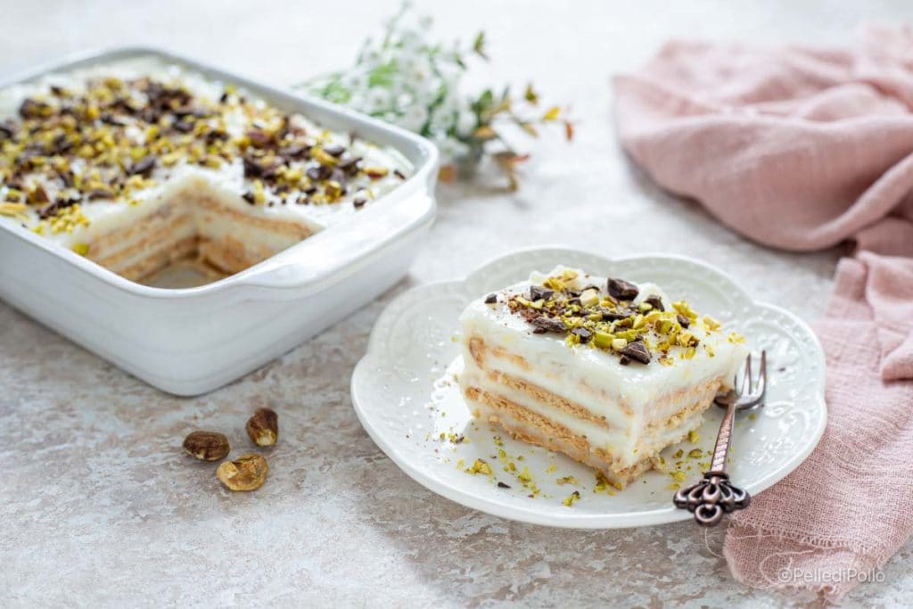 blanc-manger avec biscuits