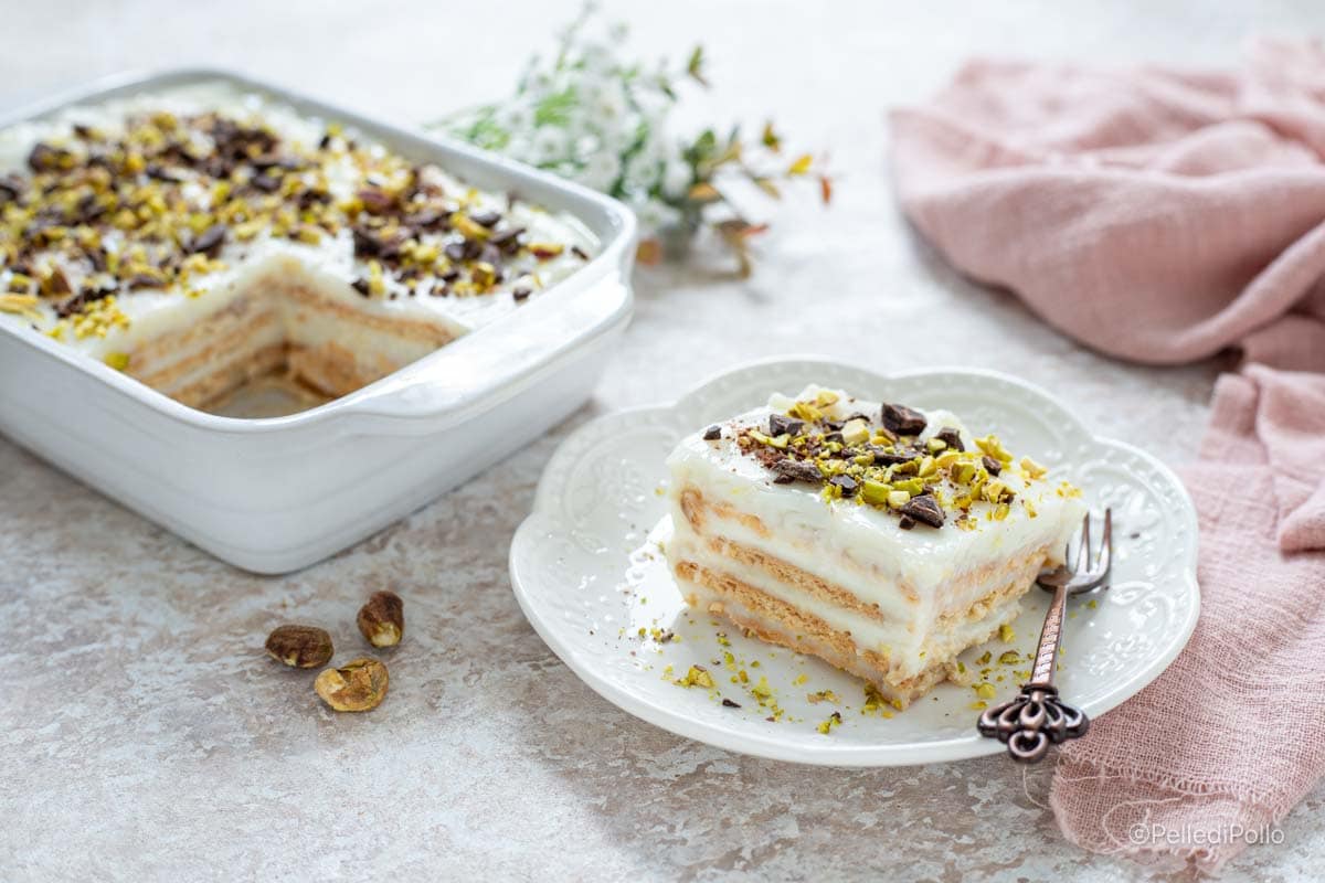 Blanc-manger avec biscuits