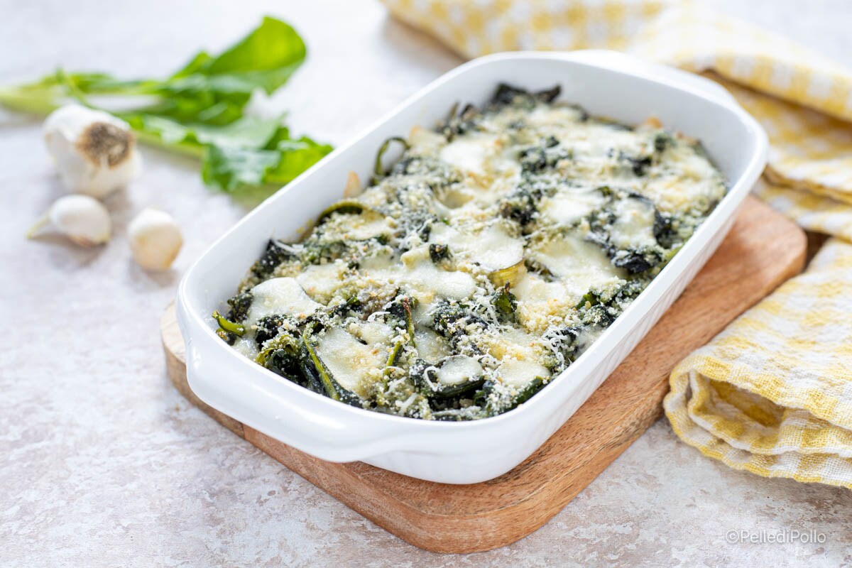 Blettes gratinées au four