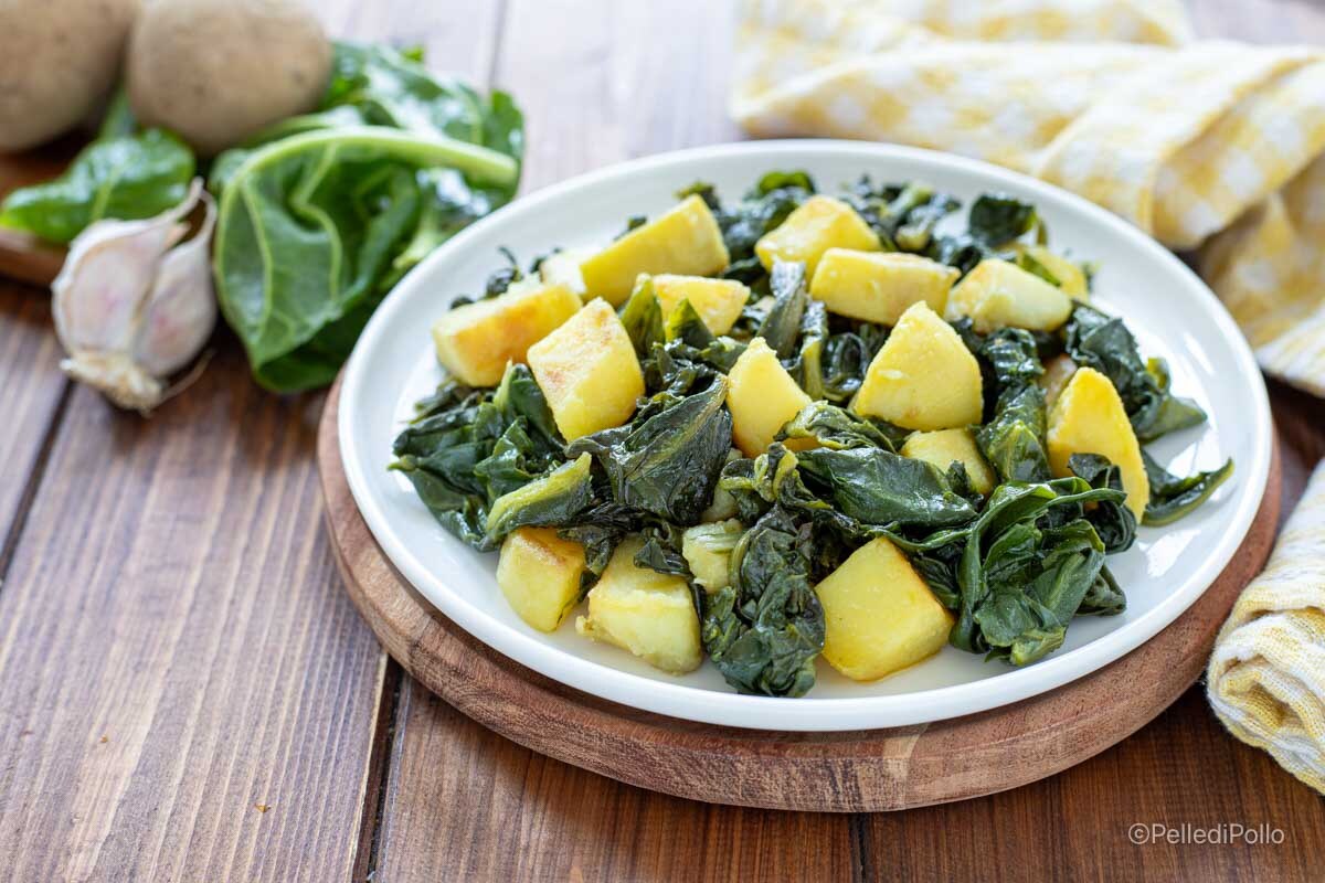 Blettes et pommes de terre à la dalmate