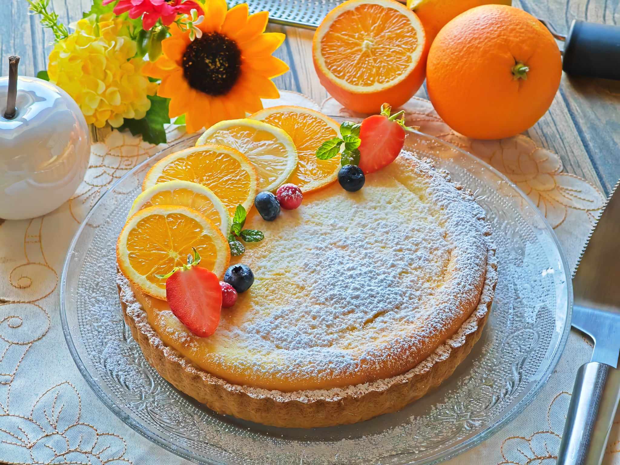 Tarte à la ricotta et à l’orange