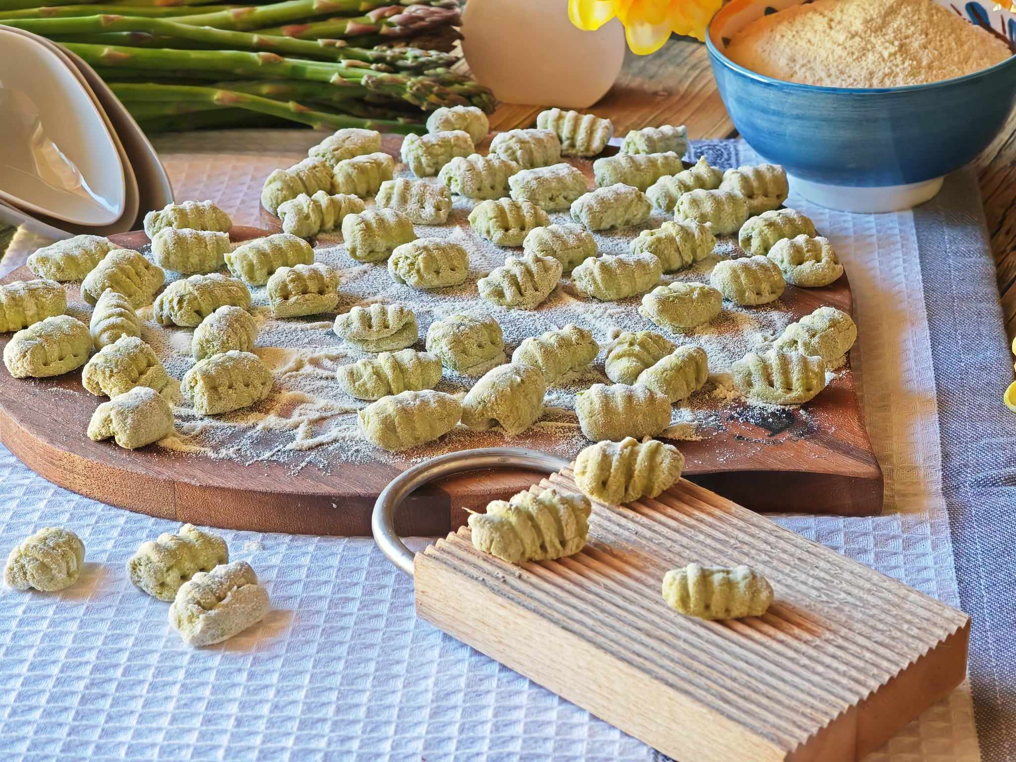 Gnocchis aux asperges sans pommes de terre