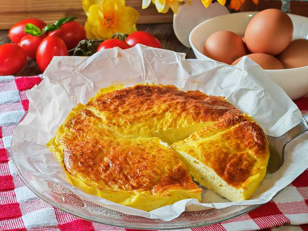 Omelette à la ricotta à la friteuse à air