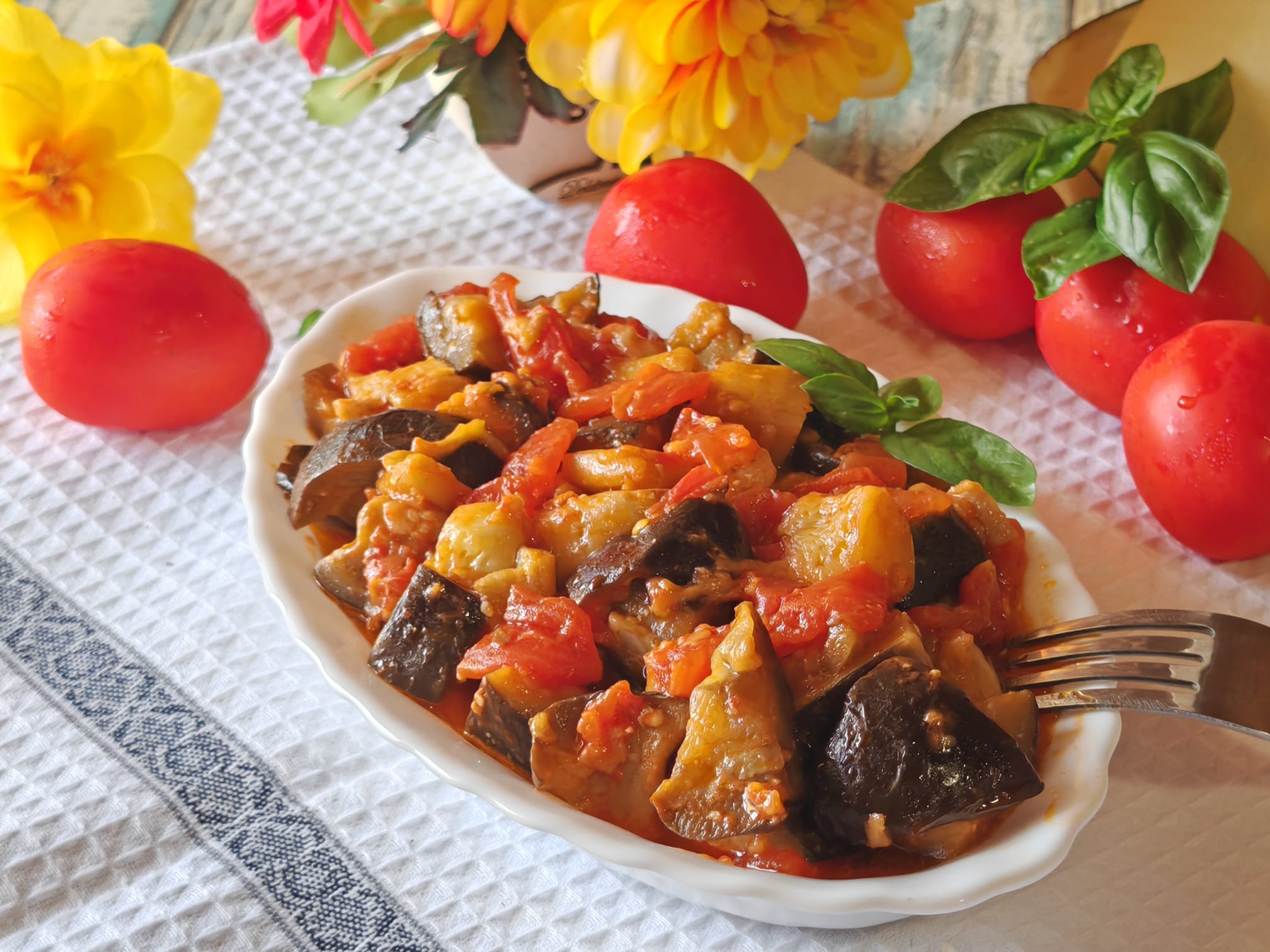 Aubergines à la tomate