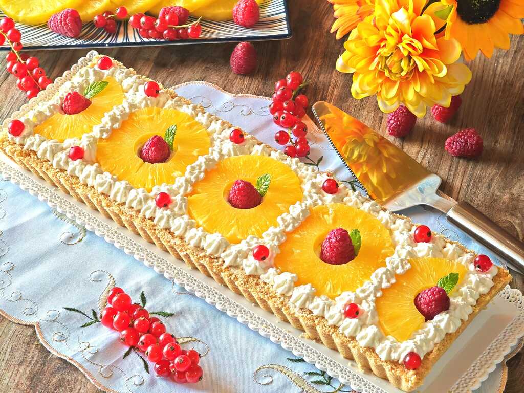 Tarte froide à l'ananas