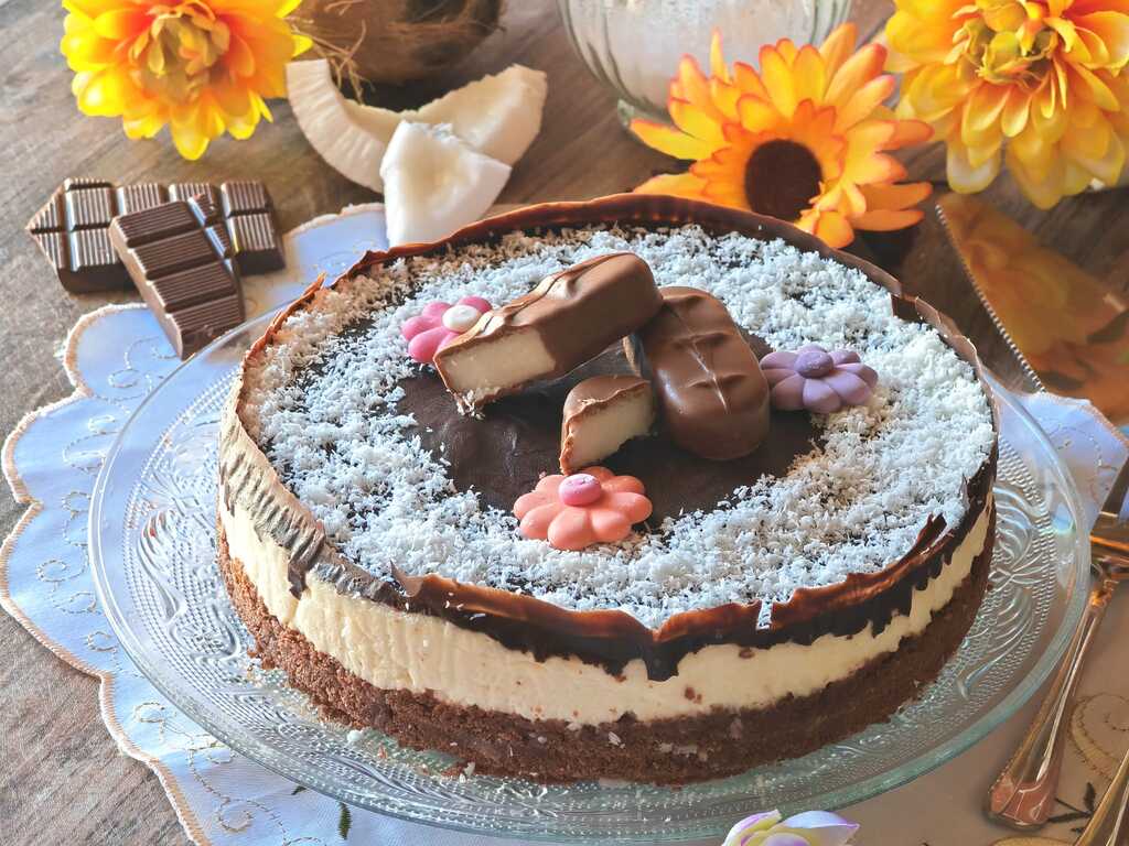 Cheesecake coco et chocolat