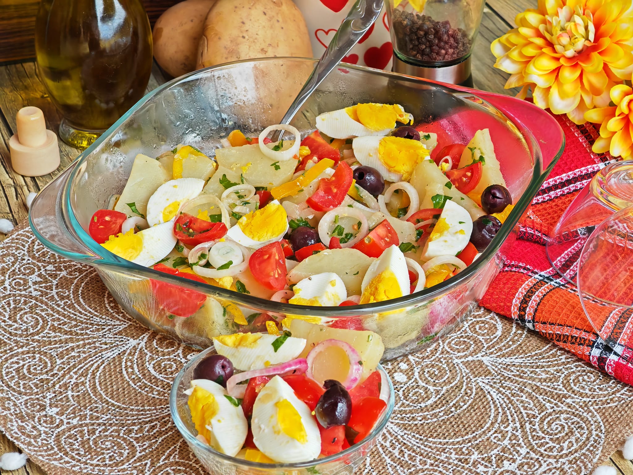 Salade de pommes de terre froides