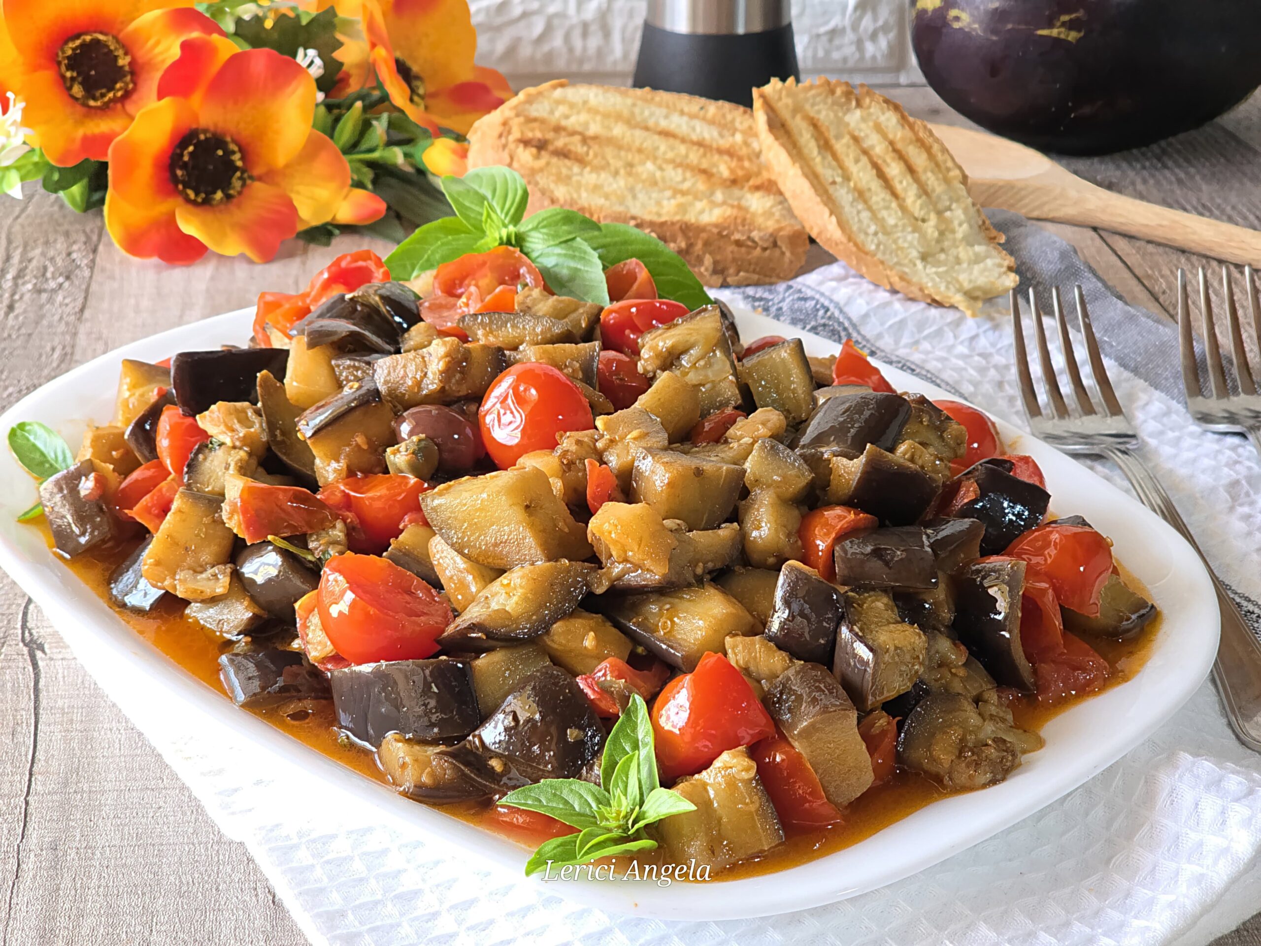 Aubergines à la puttanesca