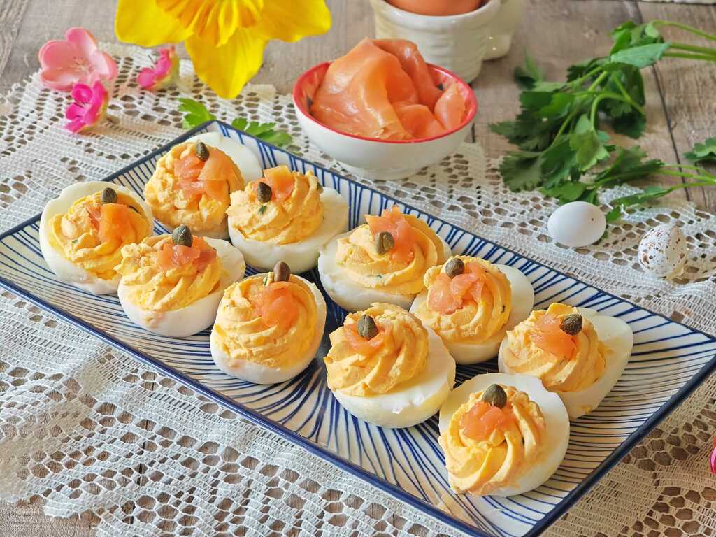 Oeufs farcis au saumon