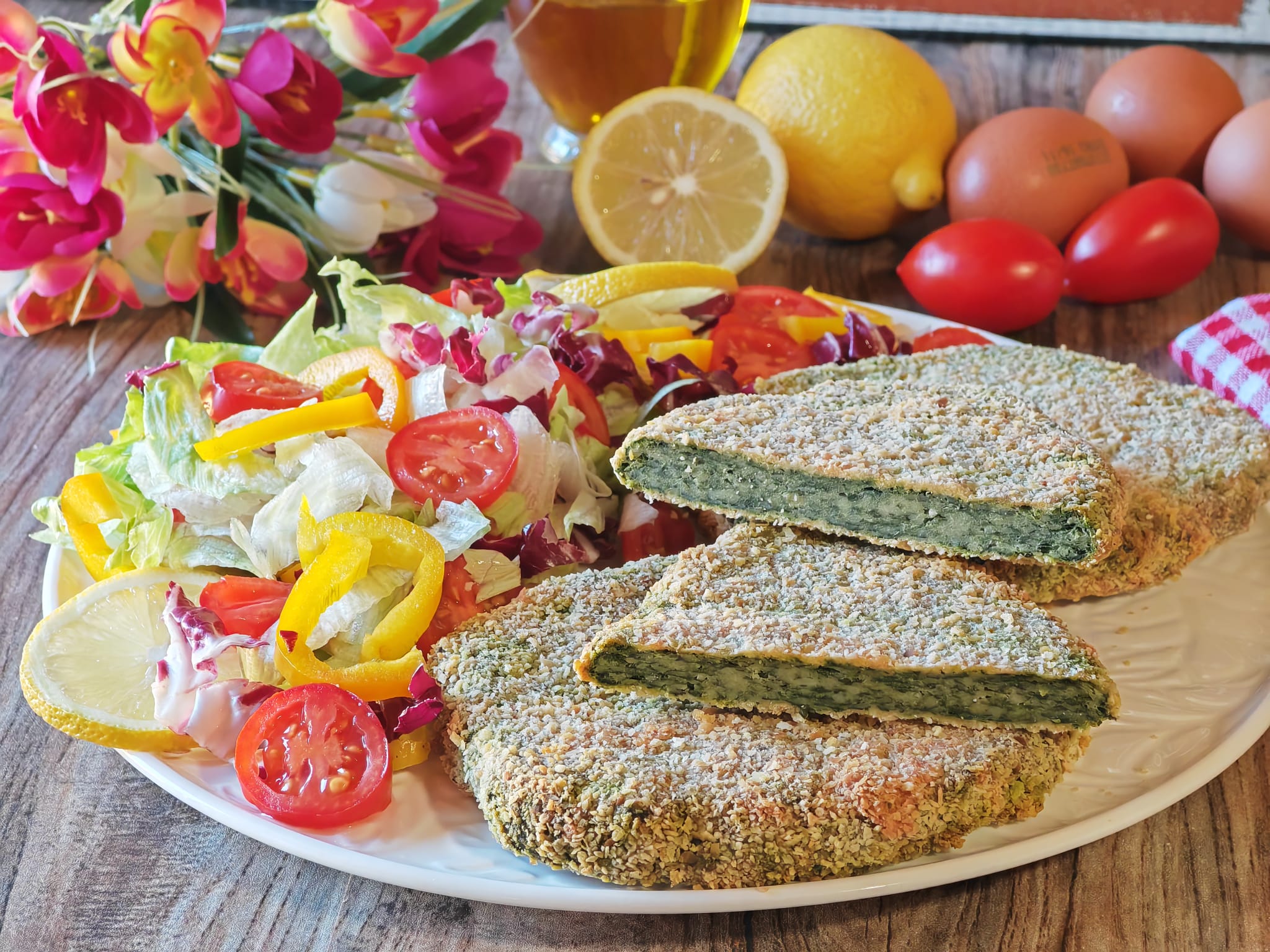 Escalopes de ricotta et épinards
