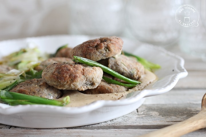 Boulettes de champignons et haricots