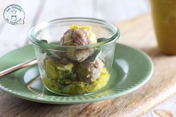 Boulettes de porc en cuisson sous vide