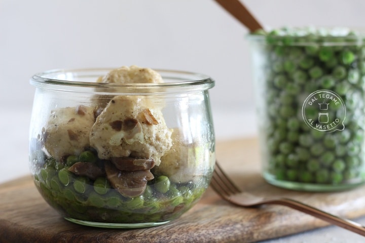 Boulettes de poulet et pommes de terre en cuisson sous vide