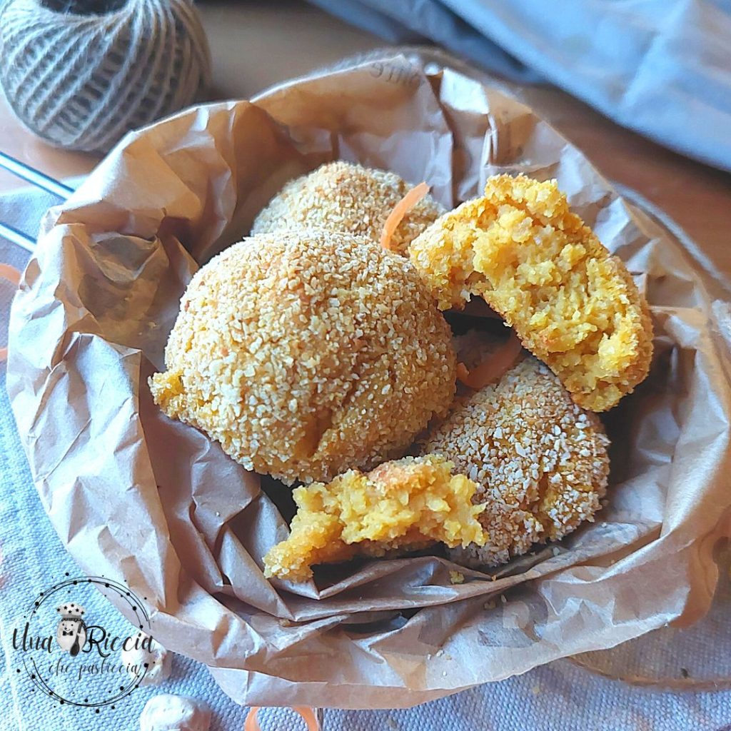 boulettes pois chiches et carottes sans œufs cuites au four