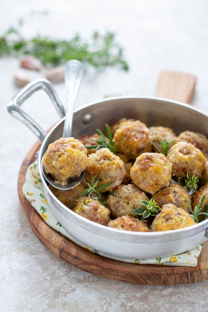 petites boulettes de saucisse à la poêle