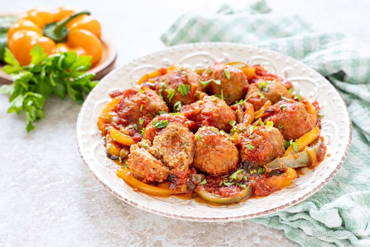 Boulettes à la sauce aux poivrons
