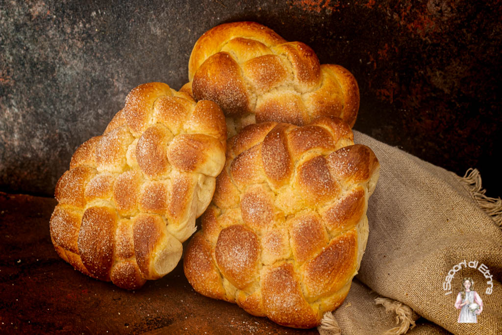 Tresse sucrée brioche à 7 branches