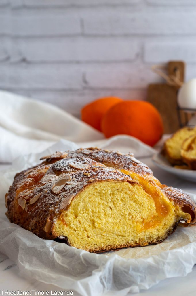 brioche à la confiture d'oranges