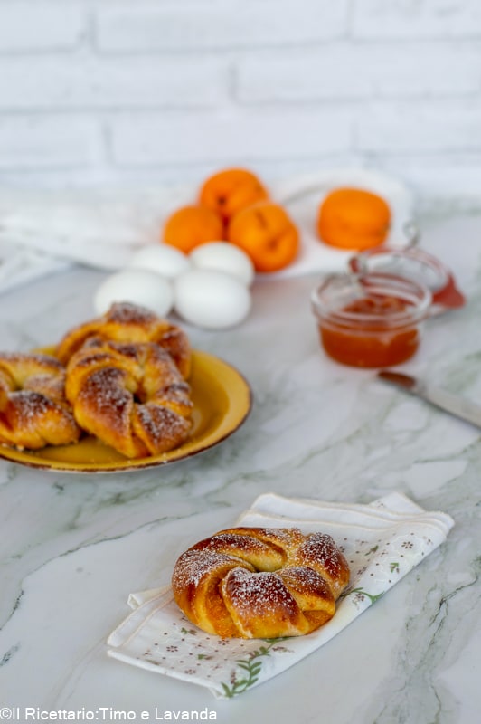 brioche aux abricots