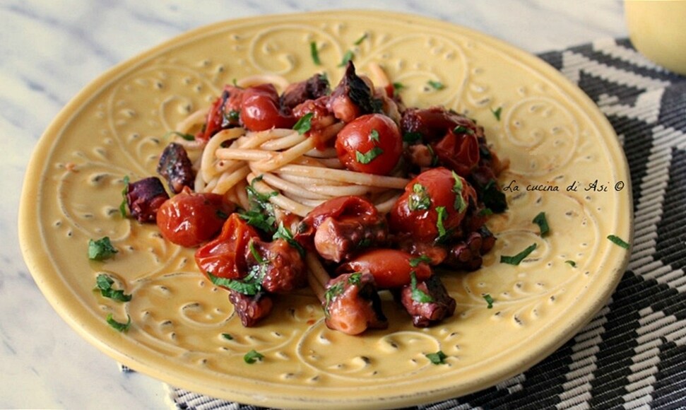 bucatini au poulpe