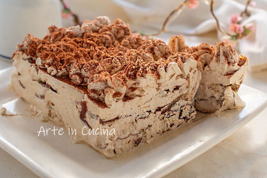 Bûche au café et chocolat semifreddo