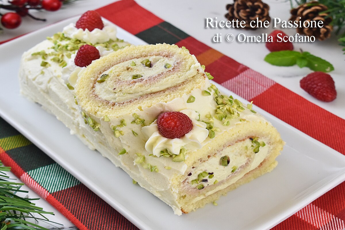Bûche de Noël au pistache, le dessert pour épater tout le monde