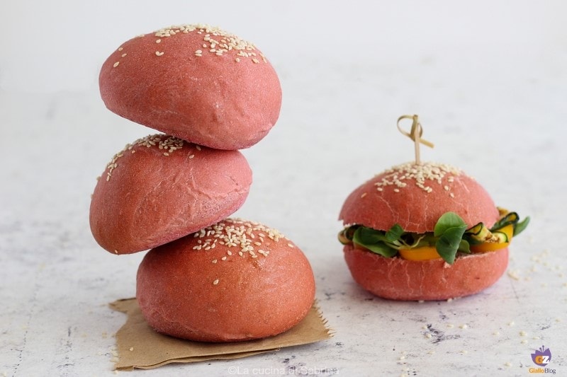 Pains burger à la betterave