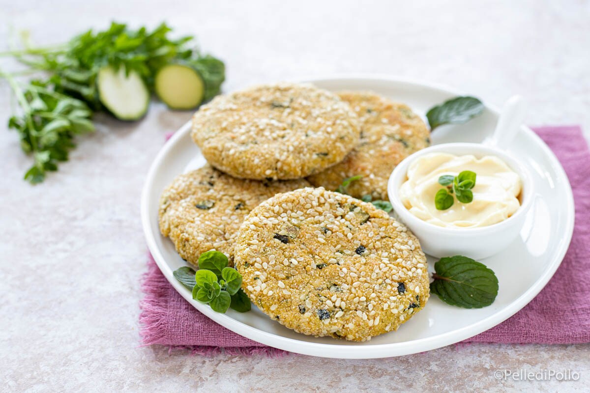 Burger de pois chiches et courgettes