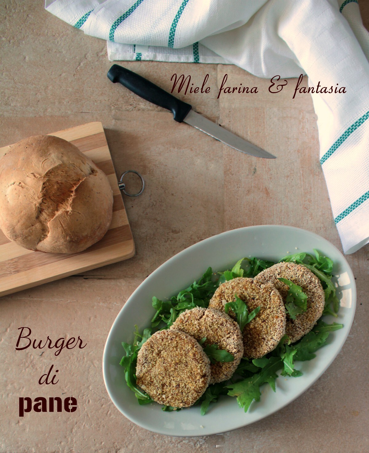Burger de pain au four