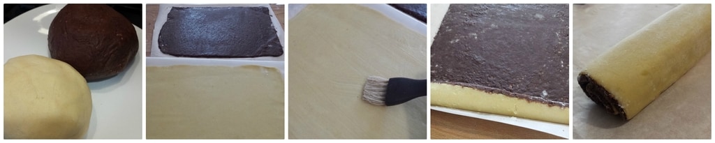 biscuits deux pâtes avec chocolat