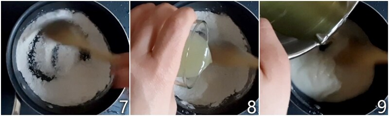 c. mélanger les trois ingrédients dans une casserole
