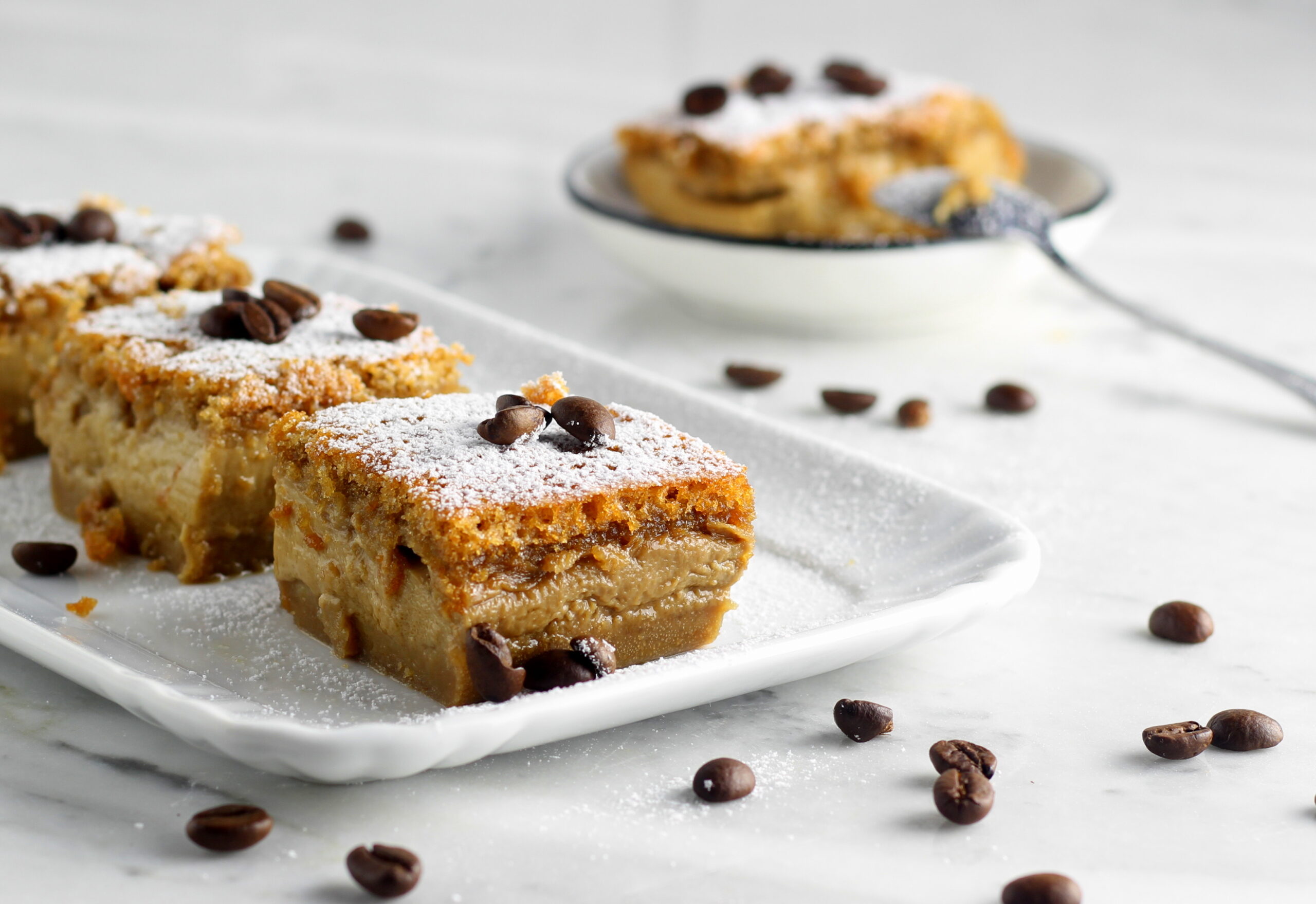 Gâteau flan au café