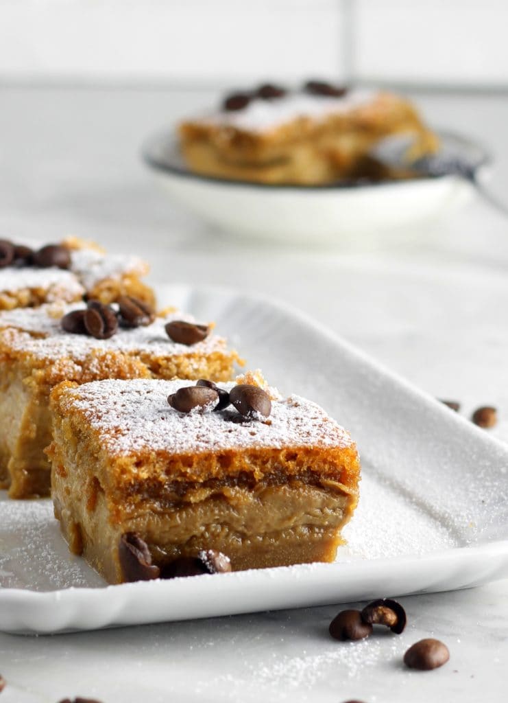 Gâteau flan au café