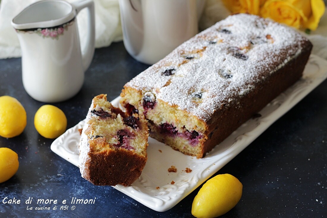 Cake aux mûres et citron