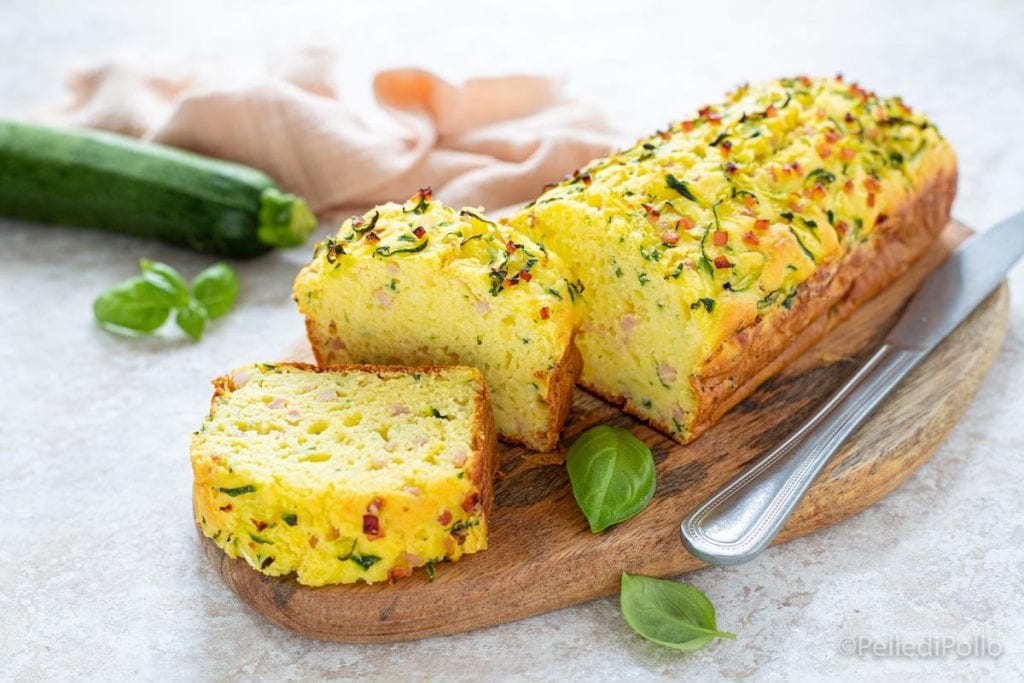 cake salé aux courgettes et jambon