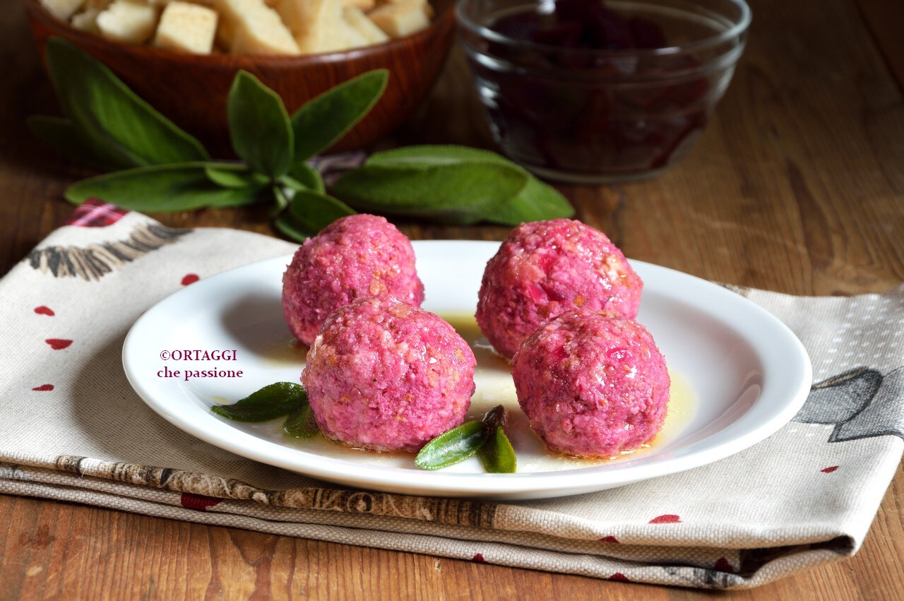 Canederli à la betterave – recette du Südtirol